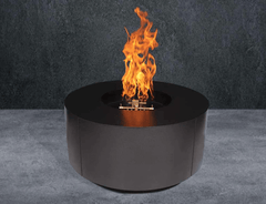 Warming Trends AON Powder-Coated Steel Circular Fire Table w/ Crossfire Brass Burner