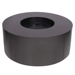 Warming Trends AON Powder-Coated Steel Circular Fire Table w/ Crossfire Brass Burner