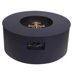 Warming Trends AON Powder-Coated Steel Circular Fire Table w/ Crossfire Brass Burner