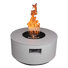 Warming Trends AON Powder-Coated Steel Circular Fire Table w/ Crossfire Brass Burner