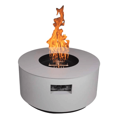 Warming Trends AON Powder-Coated Steel Circular Fire Table w/ Crossfire Brass Burner