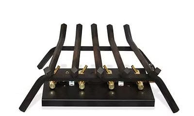 Warming Trends Outdoor Fireplace Kit For 24-Inch Opening With 110K BTU Tree-Style Crossfire 2.0 Brass Burner