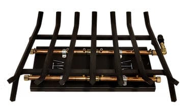 Warming Trends Outdoor Fireplace Kit For 36-Inch Opening With 160K BTU H-Style Crossfire 2.0 Brass Burner