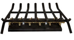 Warming Trends Outdoor Fireplace Kit For 36-Inch Opening With 170K BTU Tree-Style Crossfire Brass Burner