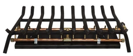 Warming Trends Outdoor Fireplace Kit For 42-Inch Opening With 200K BTU H-Style Crossfire 2.0 Brass Burner