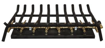 Warming Trends Outdoor Fireplace Kit For 42-Inch Opening With 230K BTU Tree-Style Crossfire 2.0 Brass Burner