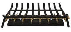 Warming Trends Outdoor Fireplace Kit For 42-Inch Opening With 230K BTU Tree-Style Crossfire 2.0 Brass Burner