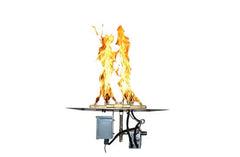 Warming Trends Outdoor Fireplace Kit For 30-Inch Opening With 110K BTU Tree-Style Crossfire 2.0 Brass Burner