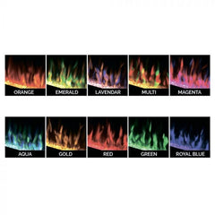 Modern Flames Challenger Recessed Fireplace with Different Flames