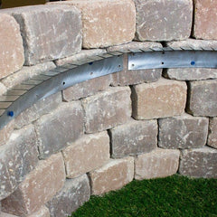 Warming Trends 19-Inch  Adjustable Paver Collar Kit installed inside a fire pit