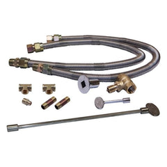 Warming Trends Crossfire 2.0 Universal Linear Brass Gas Fire Pit Burner Kit