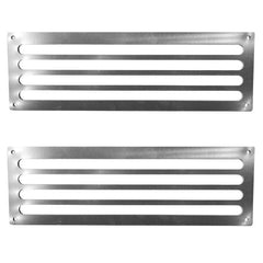 Fire Pit Vent Kit Parts, 5.75 x 11.5-Inch Vents, 18-Inch per vent FPVK