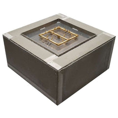 Warming Trends Crossfire fs3636 Square Ready To Finish Fire Pit Kit, 36x36x18-Inch with White Background