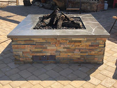 Warming Trends Crossfire FS6060 Square Ready To Finish Fire Pit Kit, 60x60x18-Inch
