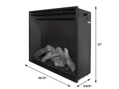 Modern Flames 42-inch Redstone Built-In Electric Fireplace with No Flame Side View