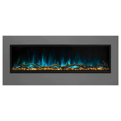 Modern Flames Electric Fireplace and Blue Flame with White Background
