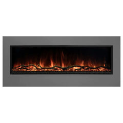 Modern Flames Electric Fireplace and Red Flame with White Background