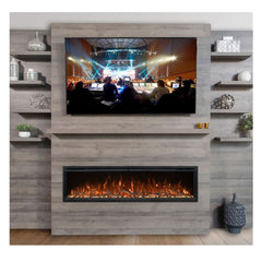Modern Flames Allwood Fireplace Wall View Set