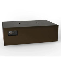 Warming Trends AON Powder-Coated Steel Rectangular Fire Table w/ Crossfire Brass Burner
