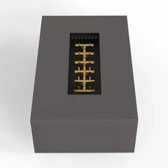Warming Trends AON Powder-Coated Steel Rectangular Fire Table w/ Crossfire Brass Burner