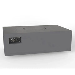 Warming Trends AON Powder-Coated Steel Rectangular Fire Table w/ Crossfire Brass Burner