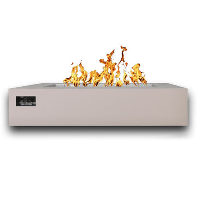 Warming Trends AON Powder-Coated Steel Rectangular Fire Table w/ Crossfire Brass Burner