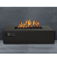 Warming Trends AON Powder-Coated Steel Rectangular Fire Table w/ Crossfire Brass Burner