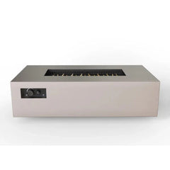 Warming Trends AON Powder-Coated Steel Rectangular Fire Table w/ Crossfire Brass Burner