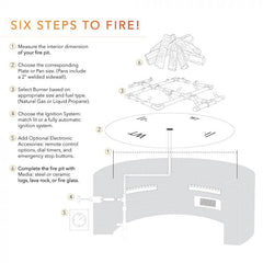Warming Trends Crossfire 2.0 Universal Original Brass Gas Fire Pit Burner Kit