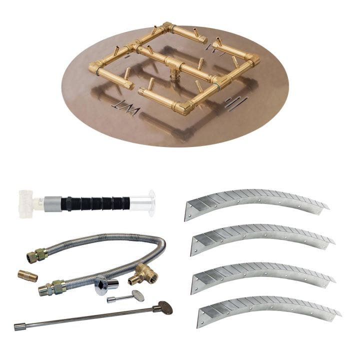 Warming Trends Crossfire upk120c23 Universal Paver Kit For 23-25-Inch Circular Openings with White Background