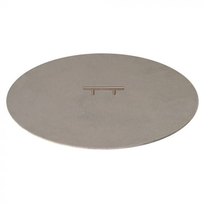 Circular fire pit cover with 1 handle 32-Inch on white background