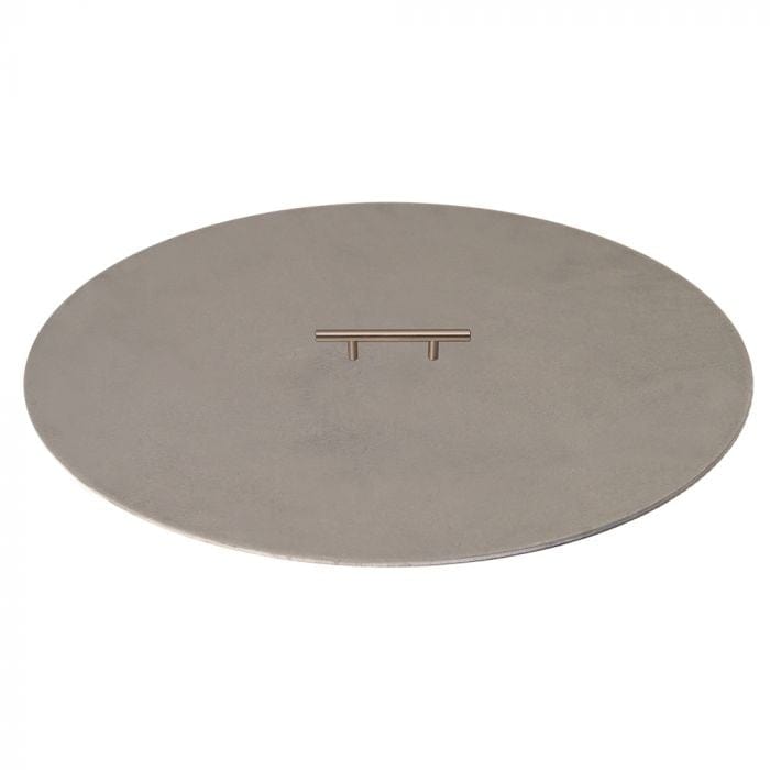Circular fire pit cover with 1 handle 32-Inch on white background